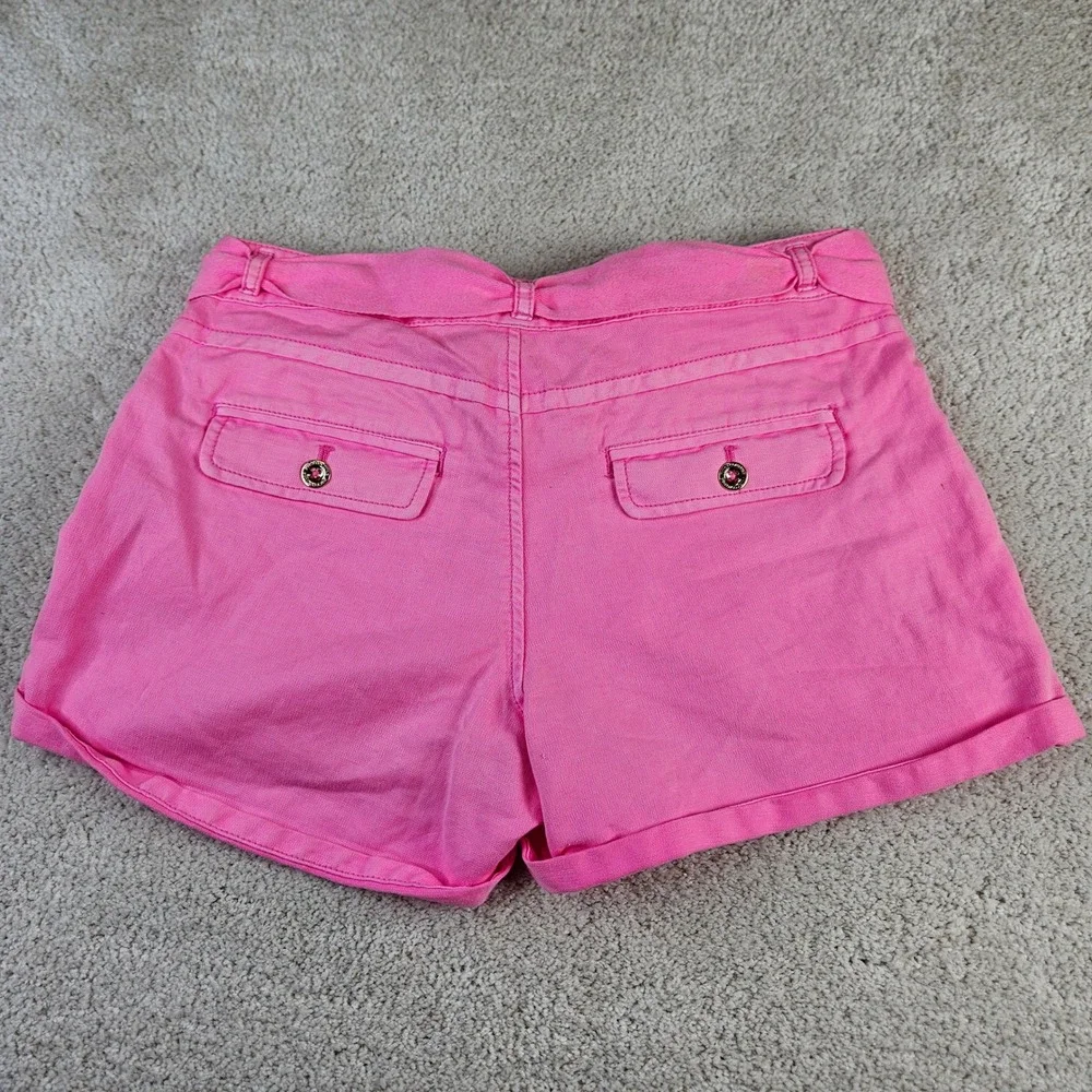 Women's NWT's Y2K Juicy‎ Couture Ultra Light Fuchsia Boyfriend Shorts Size 2